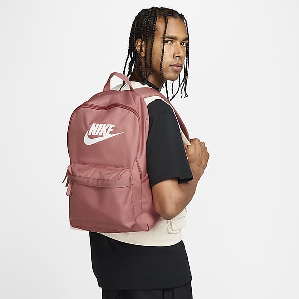 Pink and grey nike backpack hot sale